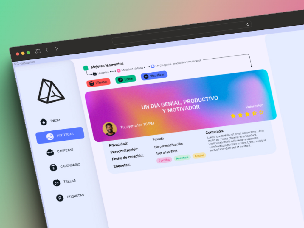 Herramienta online, fundamentada en un diario Personal